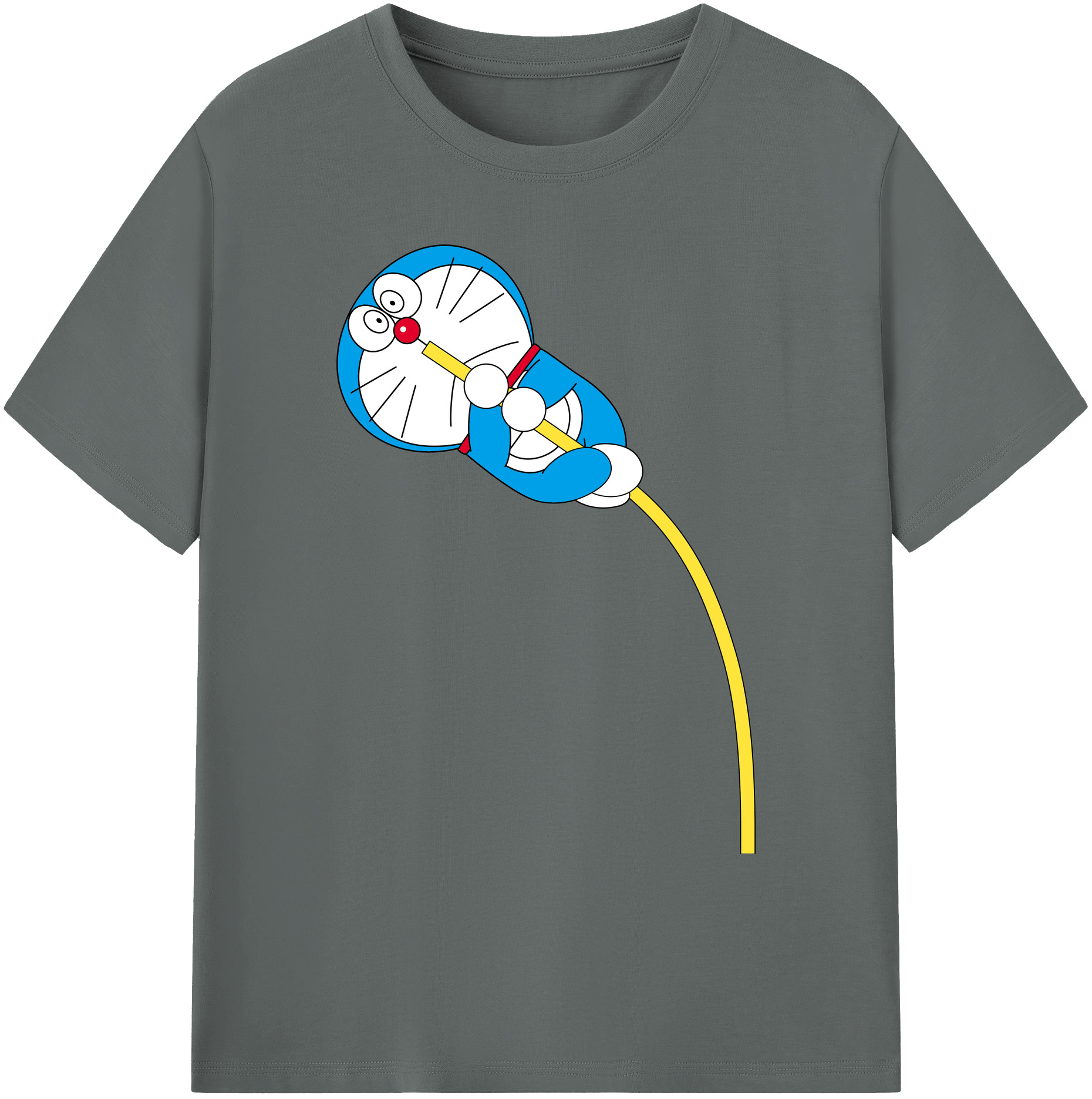 （画像用） ドラえもん Doraemon 綿100％ メンズ半袖Tシャツ｜肌触りやわらか＆通気性
